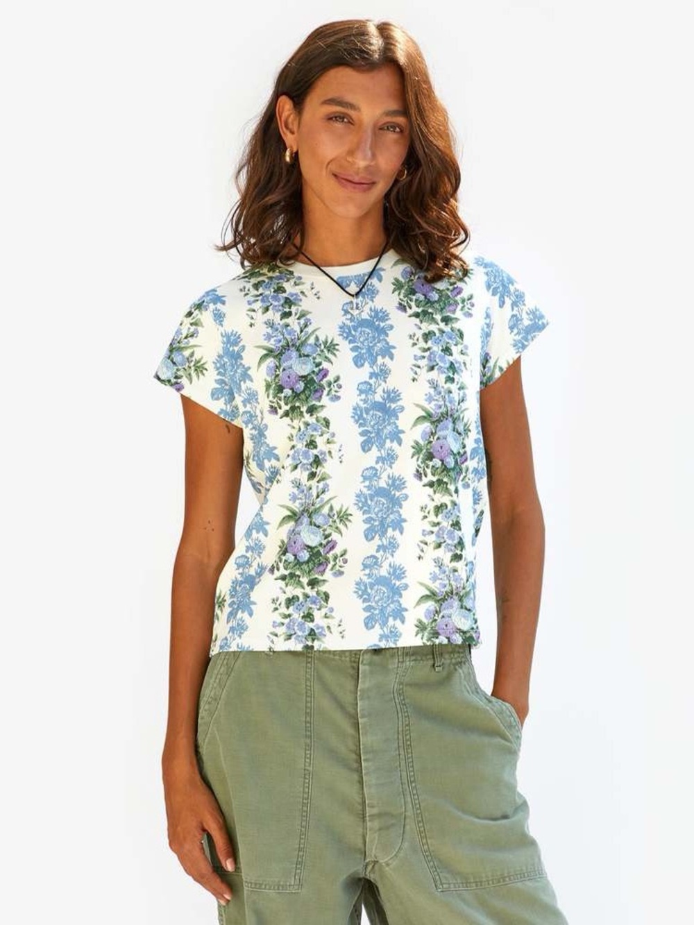 CLARE V. Floral Tee